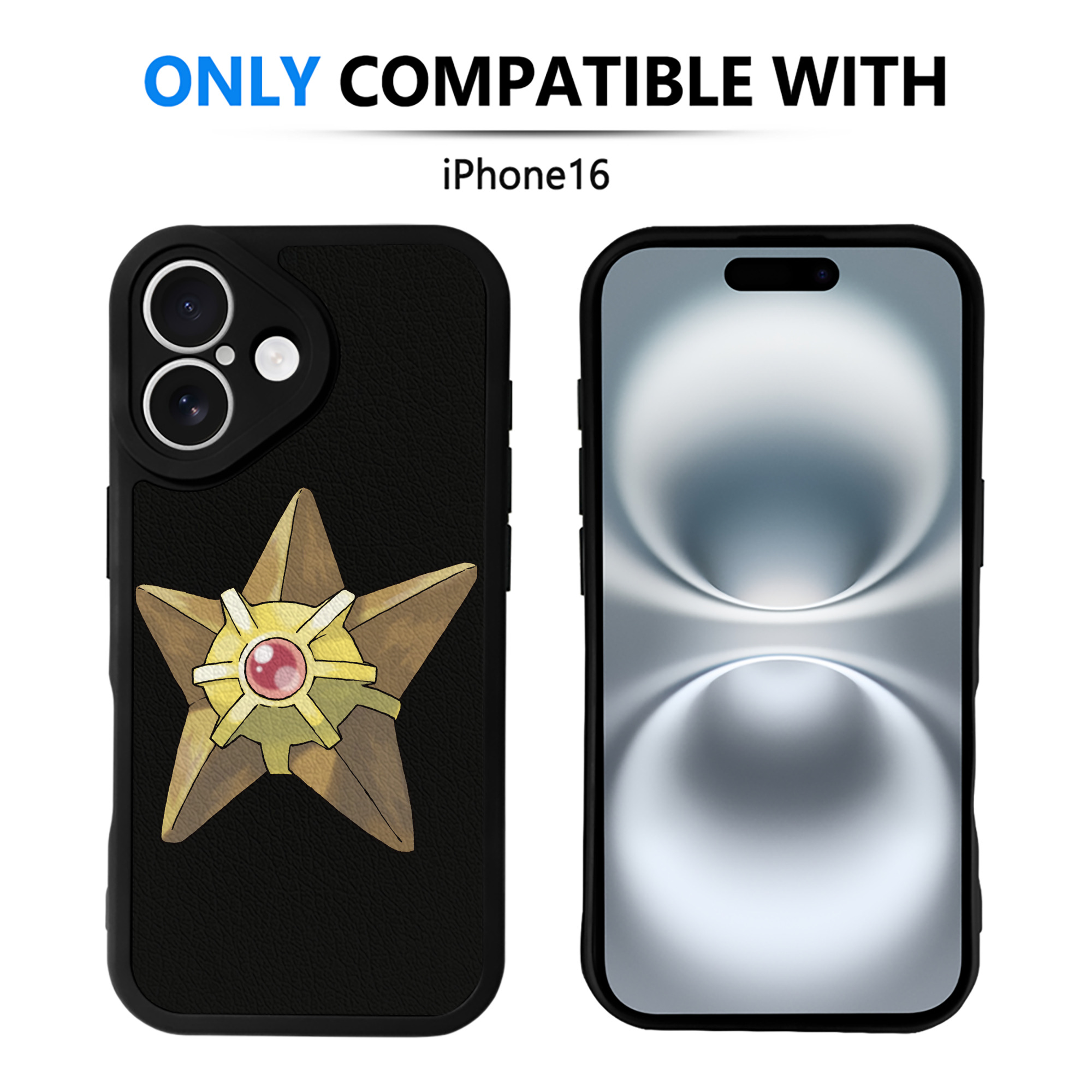 （画像用） ポケットモンスター Pokémon 【iPhone 16シリーズ対応】シリコンスマホケース（レザー調） 材質：シリコン